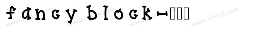 fancy block字体转换
